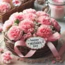 Mum loves carnations