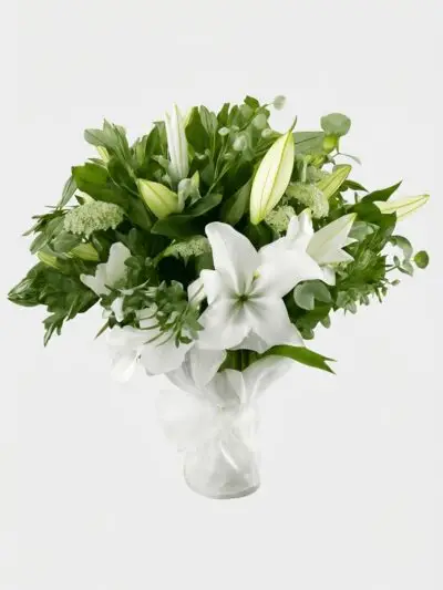 Bouquet of white lilies from your sidcup florist