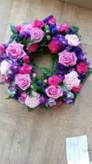 Pretty Pink Rose Wreath
