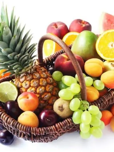 Variety of Fruits in a Basket dartford florist