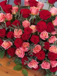 Pure Luxury 100 Rose Display