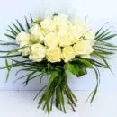 24 White Roses bouquet of flowers dartford florist