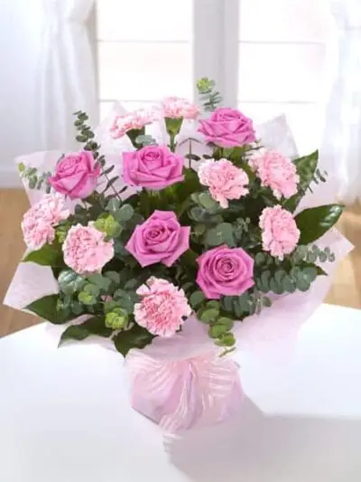 rose and carnation pink delight