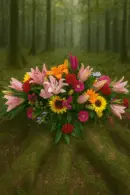 Vibrant Oasis Spray – 24" Floral Tribute