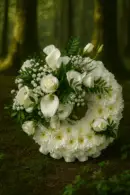 Serenity - white posy pad