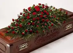 dartford florist red rose coffin top