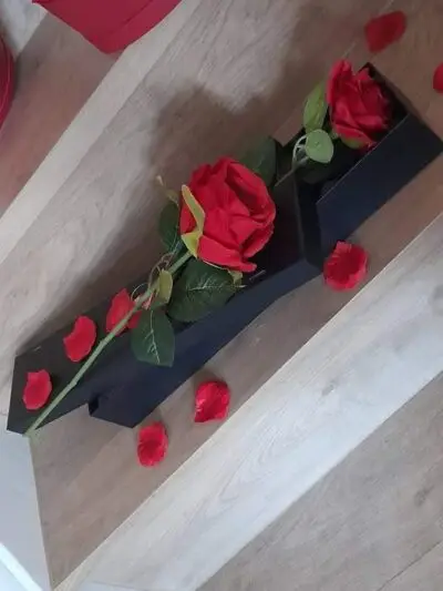 I Love You - Single Silk Red Rose