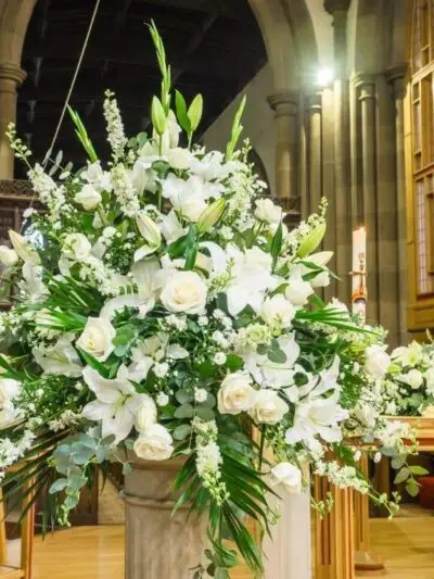 White Funeral flowers dartford florist