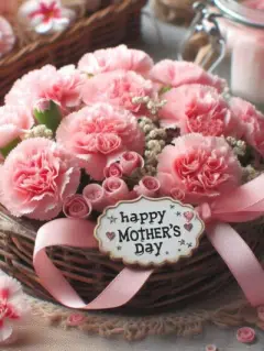 Mum loves carnations