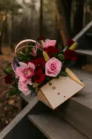 Rose and Orchid Handbag flowers