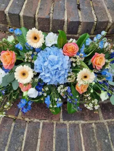 wedding blue display
