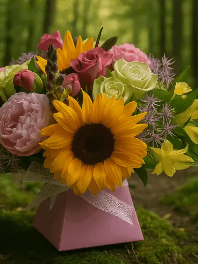 Sunflower Mix – Bright & Elegant Flower Box