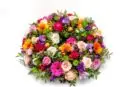 Funeral,Wreath,Flowers,Isolated,On,A,White,Background