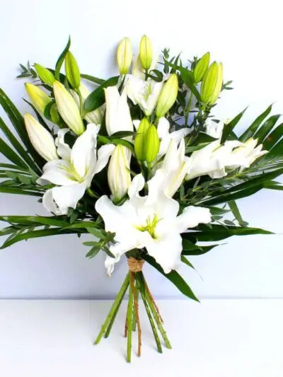 White Lily bouquet of flowers dartford florist