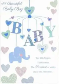 baby boy card dartford florist