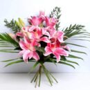 Pink Lilies Bouquet Delivered dartford florist