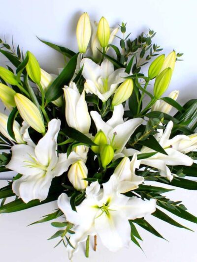 White Lily bouquet of flowers dartford florist