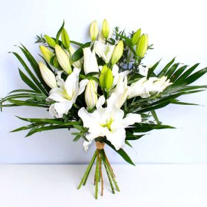 White Lily bouquet of flowers dartford florist