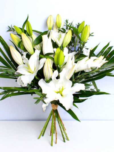 White Lily bouquet of flowers dartford florist