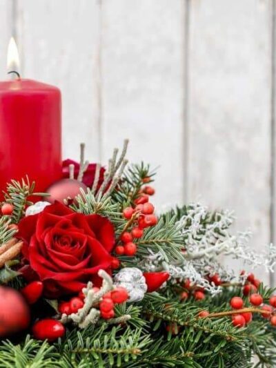 red rose table display dartford florist