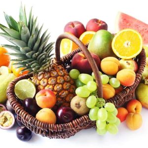 Variety of Fruits in a Basket dartford florist