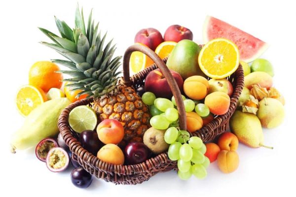 Variety of Fruits in a Basket dartford florist