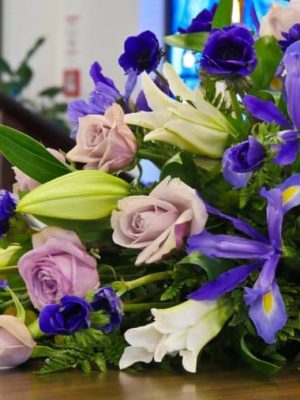 funeral casket in a hearse dartford florist