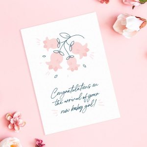 New Baby Girl Greeting Card