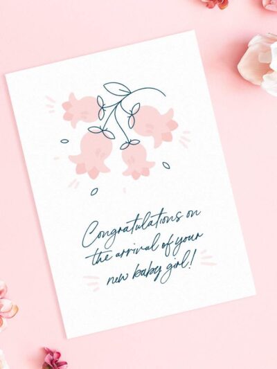 New Baby Girl Greeting Card