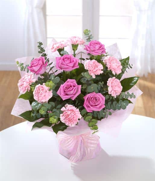 rose and carnation pink delight