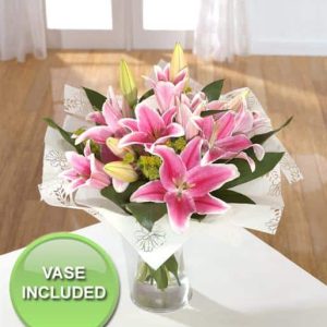 scrumptuous pink lilys