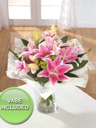 scrumptuous pink lilys