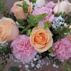 Hatbox Flowers affordable gift