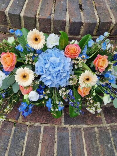 wedding blue display