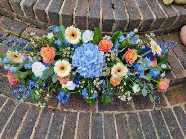wedding blue display