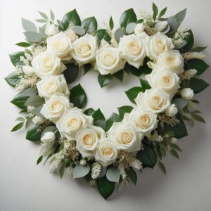 White Rose Open Heart