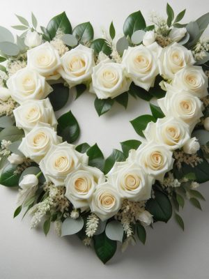 White Rose Open Heart