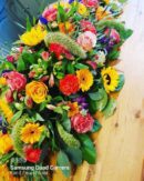 Bold and Beautiful Coffin Spray