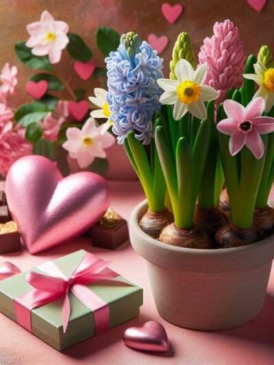 Planted Arrangement and Chocolates for Mum