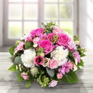 Pink and White Rose Posy