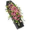 Pink rose and Lily Coffin Spray