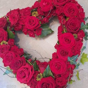 Beautiful Red Rose Open Heart