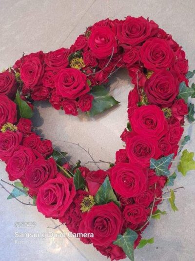 Beautiful Red Rose Open Heart