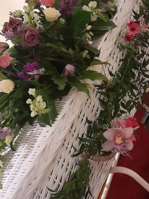 Coffin Spray and Garland