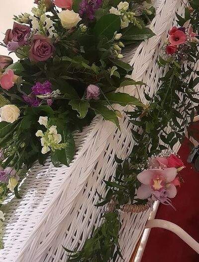 Coffin Spray and Garland