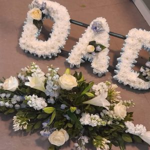 DAD Wreath and Coffin Spray