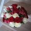 Luxury Red and White Rose Bouquet