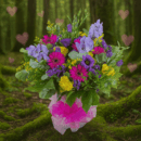 Luxury Mixed Bouquet in a Glass Vase