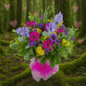 Luxury Mixed Bouquet in a Glass Vase