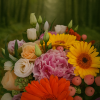 Bold Hatbox – Vibrant Mixed Flower Arrangement